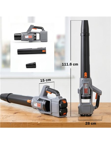 Outsunny Leaf Blower Cordless with 2 x 4000mAh Batteries & Charger, 36V Lightweight Garden Blower with 1000W Brushless Motor - pic 200567 | FastDaddyshop
