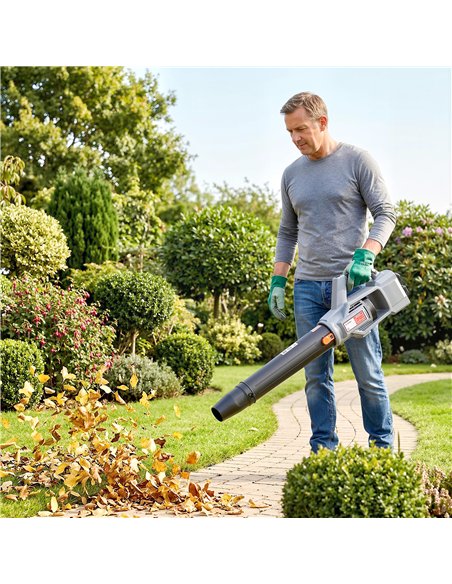 Outsunny Leaf Blower Cordless with 2 x 4000mAh Batteries & Charger, 36V Lightweight Garden Blower with 1000W Brushless Motor - pic 200572 | FastDaddyshop