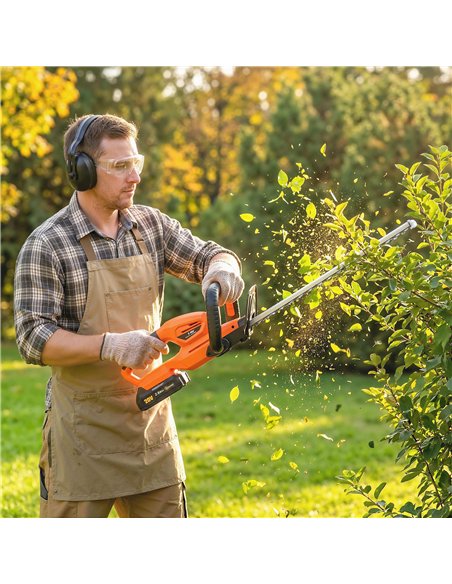 Outsunny 20" Cordless Hedge Trimmer, 18V Electric Hedge Cutter with 51cm Dual Action Blade, 2000mAh Battery and Charger - pic 200584 | FastDaddyshop