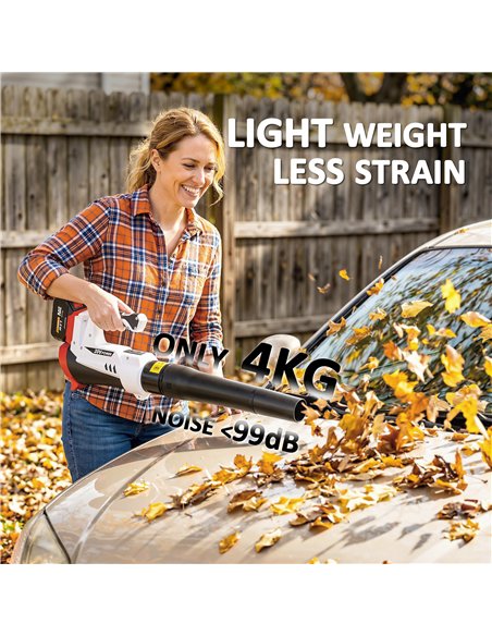 Outsunny Leaf Blower Cordless with 4000mAh Battery & Charger, 18V Lightweight Handheld Garden Blower with 6 Speed Levels - pic 200608 | FastDaddyshop