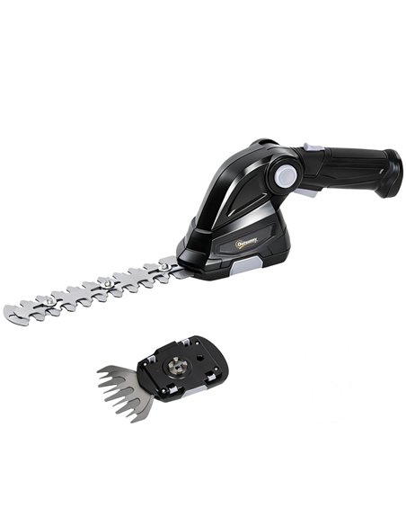 Outsunny 2-in-1 Cordless Hedge Trimmer & Grass Shear with 7.2V 2 x Rechargeable 2000mAh Batteries, 2 Changeable Blades - pic 200610 | FastDaddyshop