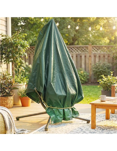Outsunny 3 x 4m Waterproof Tarpaulin, 90GSM Tear-Resistant PE Tarp with Reinforced Grommets, UV Protected Cover - pic 200697 | FastDaddyshop