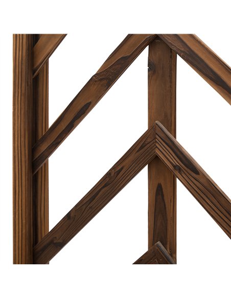 Outsunny Wooden Garden Arbor, Arch Trellis with Classic Countryside Style, Pergola Style Roof for Climbing Vines - pic 200726 | FastDaddyshop