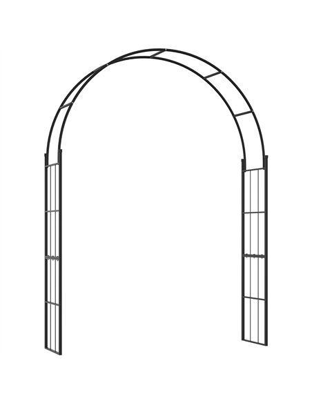Outsunny 223cm Garden Arch Trellis, Outdoor Wedding Arbor for Ceremony for Climbing Roses, Vines and Plants - pic 200736 | FastDaddyshop