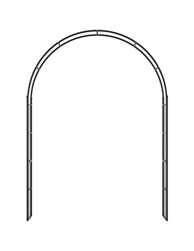 Outsunny 223cm Garden Arch Trellis, Outdoor Wedding Arbor for Ceremony for Climbing Roses, Vines and Plants