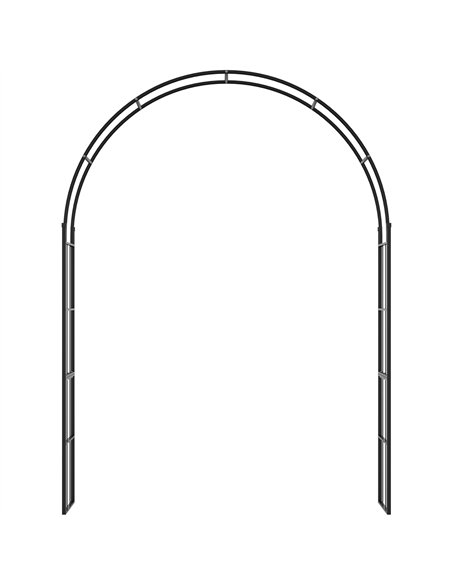 Outsunny 223cm Garden Arch Trellis, Outdoor Wedding Arbor for Ceremony for Climbing Roses, Vines and Plants - pic 200742 | FastDaddyshop