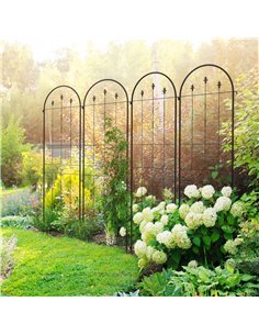 Outsunny Set of Four Spiral Anchor Garden Trellis Panels 2