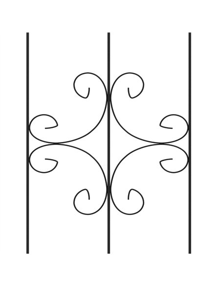 Outsunny Set of Four Spiral Anchor Garden Trellis Panels - pic 200771 | FastDaddyshop