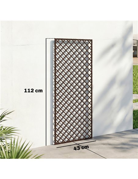 Outsunny Garden Trellis, Decorative Trellis Panels for Climbing Outdoor Plants, Natural Wood Finish - pic 200819 | FastDaddyshop