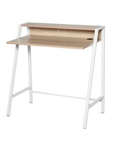 HOMCOM Writing Desk Computer Table, White-Oak