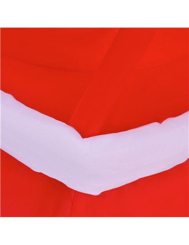 HOMCOM 8ft Christmas Inflatable Decoration with Santa Claus on Snowman Hot Air Balloon, Blow Up Xmas Decor for Outdoor ​Indoor