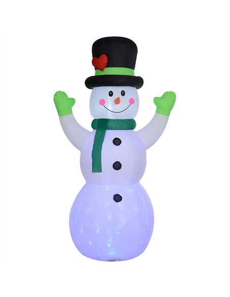 Outsunny 10ft Inflatable Snowman Christmas Decoration, with Accessories - pic 201086 | FastDaddyshop