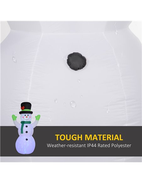 Outsunny 10ft Inflatable Snowman Christmas Decoration, with Accessories - pic 201090 | FastDaddyshop