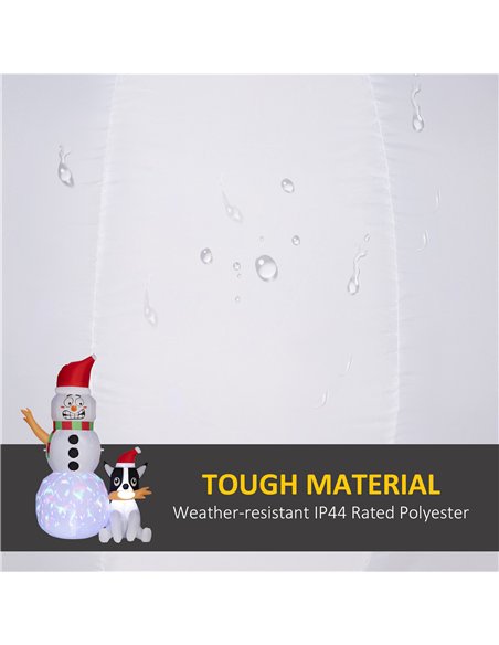 Outsunny 6.2ft Inflatable Santa with Dog Decoration - pic 201099 | FastDaddyshop