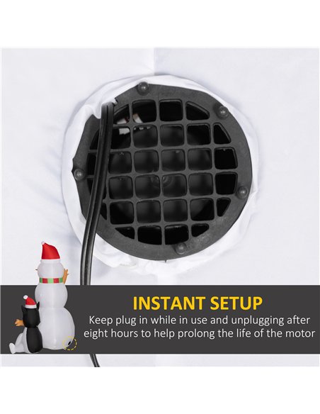 Outsunny 6.2ft Inflatable Santa with Dog Decoration - pic 201100 | FastDaddyshop