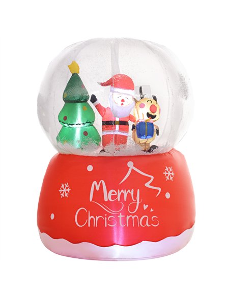 Outsunny 5.5ft Inflatable Snow Globe Christmas Decoration - pic 201167 | FastDaddyshop