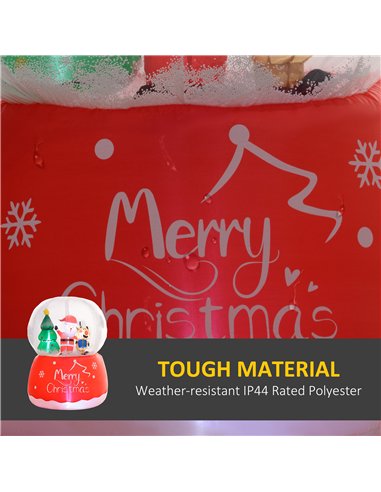 Outsunny 5.5ft Inflatable Snow Globe Christmas Decoration