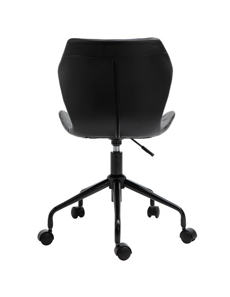 HOMCOM Home Office Swivel Computer Desk Chair With Nylon Wheels Adjustable Height Linen Grey - pic 20121 | FastDaddyshop