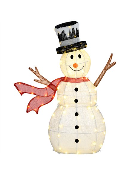 Outsunny 3ft 78 LED Light Outdoor Snowman Decoration, with Accessories - pic 201239 | FastDaddyshop