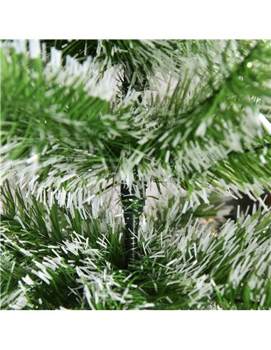 HOMCOM 7FT Indoor Christmas Tree Artificial Decoration Xmas Gift with Metal Stand Branch Tips
