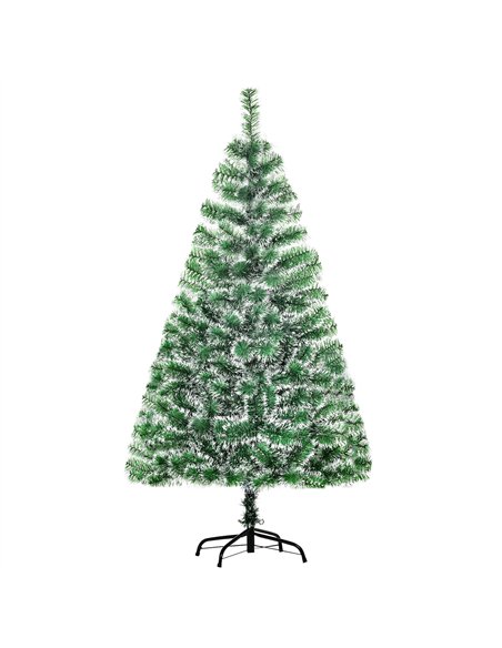 HOMCOM 5FT Indoor Christmas Tree Artificial Decoration Xmas Gift with Metal Stand Branch Tips - pic 201329 | FastDaddyshop