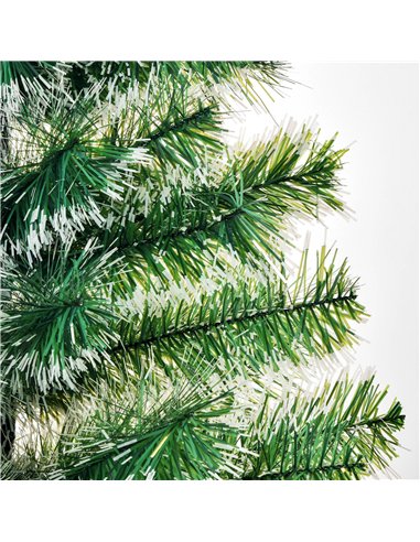 HOMCOM 5FT Indoor Christmas Tree Artificial Decoration Xmas Gift with Metal Stand Branch Tips