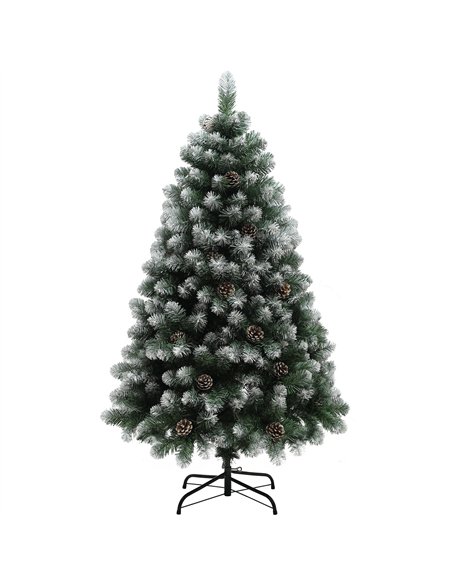 HOMCOM 5ft Snow-Dipped Artificial Pine Christmas Tree - pic 201473 | FastDaddyshop