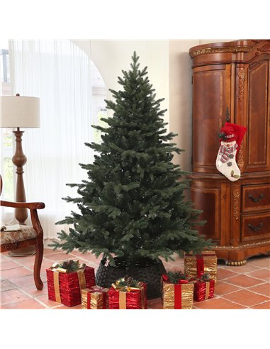 HOMCOM 6ft Artificial Spruce Christmas Tree - Green