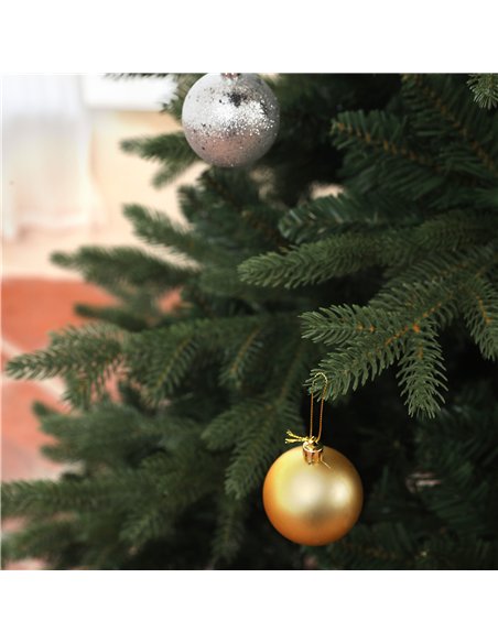 HOMCOM 6ft Artificial Spruce Christmas Tree - Green - pic 201490 | FastDaddyshop