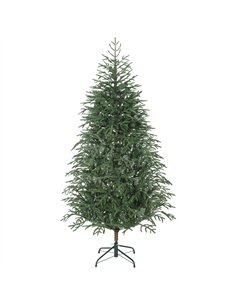 HOMCOM 6 ft Full Spruce Christmas Tree with Realistic Dense Tips, Easy Assembly - Green
