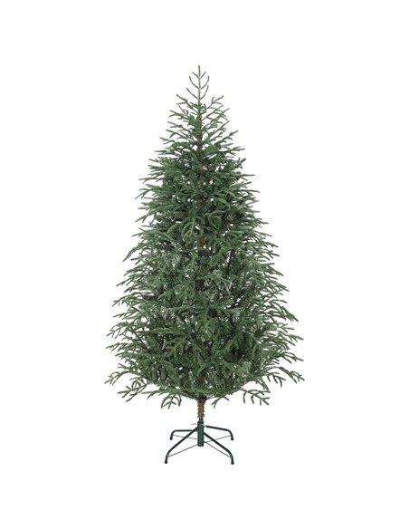 HOMCOM 6 ft Full Spruce Christmas Tree with Realistic Dense Tips, Easy Assembly - Green - pic 201509 | FastDaddyshop