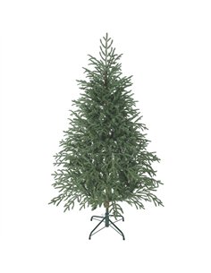 HOMCOM 5 ft Full Spruce Christmas Tree with Realistic Dense Tips, Easy Assembly - Green