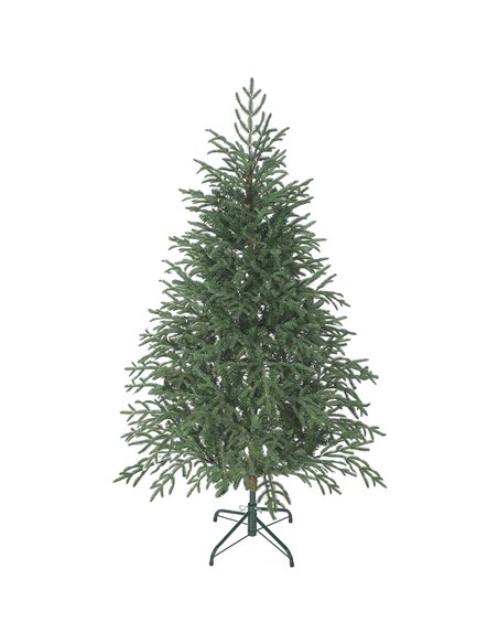 HOMCOM 5 ft Full Spruce Christmas Tree with Realistic Dense Tips, Easy Assembly - Green - pic 201518 | FastDaddyshop