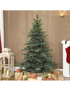 HOMCOM 5ft Artificial Christmas Tree with Realistic Branches, Easy Assembly - Green 2