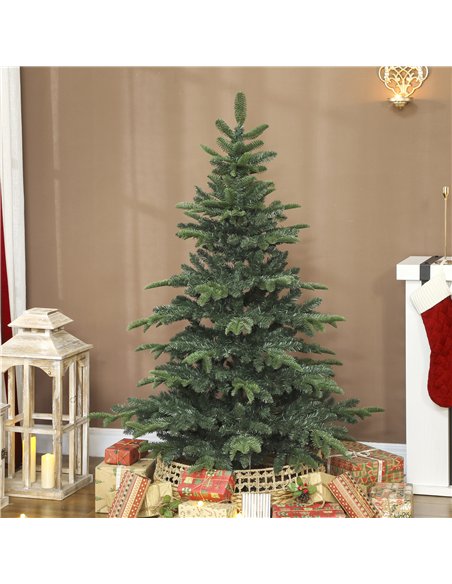 HOMCOM 5ft Artificial Christmas Tree with Realistic Branches, Easy Assembly - Green - pic 201528 | FastDaddyshop