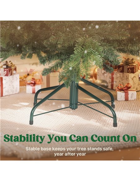 HOMCOM 5ft Artificial Christmas Tree with Realistic Branches, Easy Assembly - Green - pic 201534 | FastDaddyshop