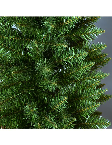 HOMCOM 5ft Unlit Artificial Christmas Tree, Pencil Slim Xmas Tree with Solid Stand and Realistic Branches, Green - pic 201571 | FastDaddyshop
