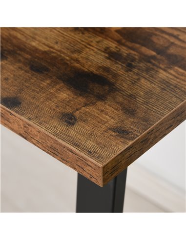 HOMCOM Writing Desk Workstation Center Laptop Table Industrial Design Furniture for Home Office Study Use