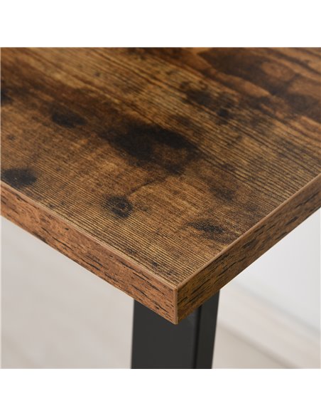 HOMCOM Writing Desk Workstation Center Laptop Table Industrial Design Furniture for Home Office Study Use - pic 20158 | FastDaddyshop