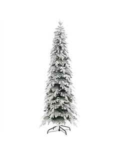 HOMCOM 7ft Snow-Covered Unlit Artificial Christmas Tree