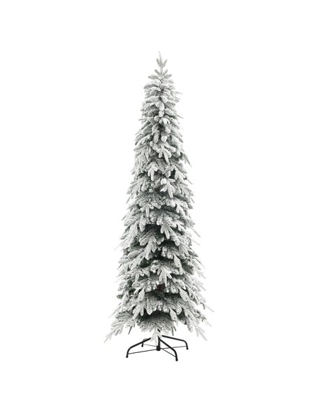 HOMCOM 7ft Snow-Covered Unlit Artificial Christmas Tree - pic 201734 | FastDaddyshop