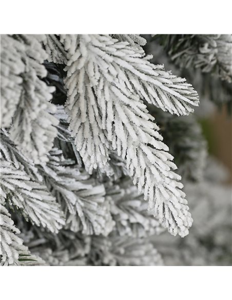HOMCOM 7ft Snow-Covered Unlit Artificial Christmas Tree - pic 201742 | FastDaddyshop