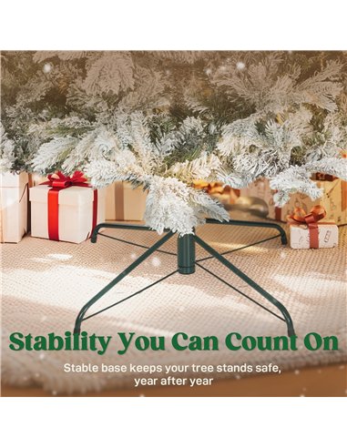 HOMCOM 5ft Snow Flocked Artificial Christmas Tree