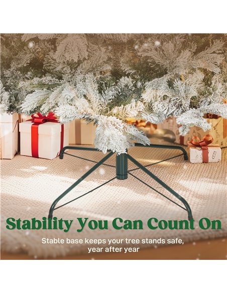 HOMCOM 5ft Snow Flocked Artificial Christmas Tree - pic 201786 | FastDaddyshop