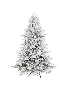 HOMCOM 6ft Snow Flocked Artificial Christmas Tree