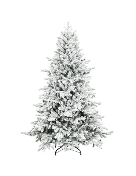 HOMCOM 6ft Snow Flocked Artificial Christmas Tree - pic 201788 | FastDaddyshop