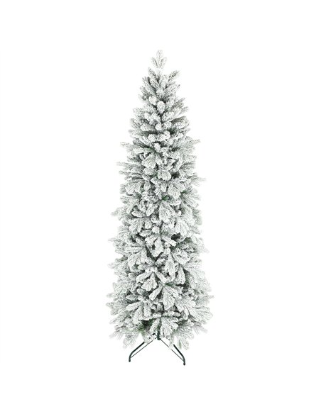 HOMCOM 7ft Flocked Artificial Christmas Tree - pic 201797 | FastDaddyshop
