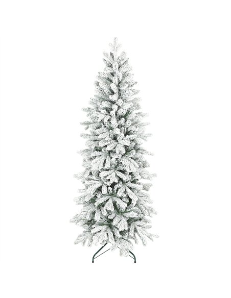 HOMCOM 6ft Flocked Artificial Christmas Tree - pic 201833 | FastDaddyshop