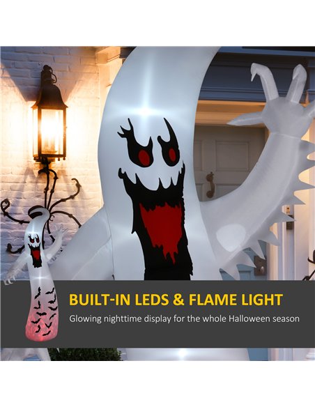 Outsunny 11.8ft Scary Inflatable Ghost Halloween Decoration, with Accessories - pic 201863 | FastDaddyshop