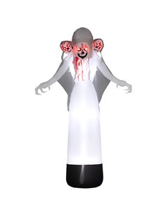 Outsunny 8.9ft Inflatable Three Headed Ghost Halloween Inflatable